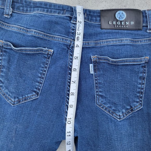 Legen London Womans Distressed Whisking Skinny Denim Jeans Hight Waist 30x30 - Picture 8 of 9